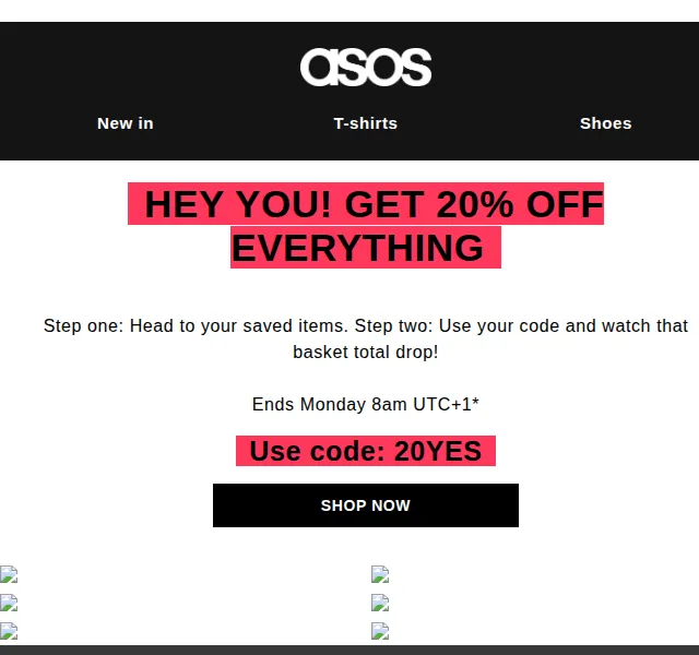 ASOS Sale: Sleva 20 % na všechno – červen 2026 | Nuslet.cz
