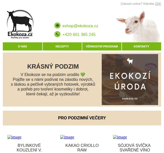 Ekokoza: Podzimní novinky a difuzéry do auta od 350 Kč – červen 2026 | Nuslet.cz