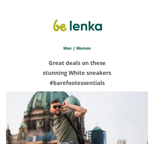 Be Lenka: Must-have White barefoot sneakers – sleva až 40 % – červen 2026 | Nuslet.cz