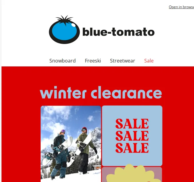 BLUE TOMATO: Winter Clearance se slevami až 70 % – červen 2026 | Nuslet.cz