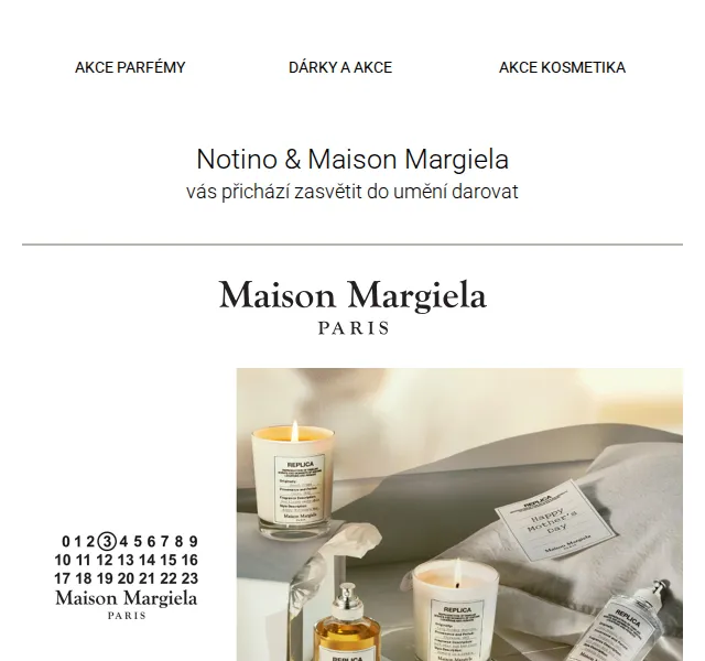 Notino: Dárek Maison Margiela k nákupu nad 2 800 Kč – červen 2026 | Nuslet.cz