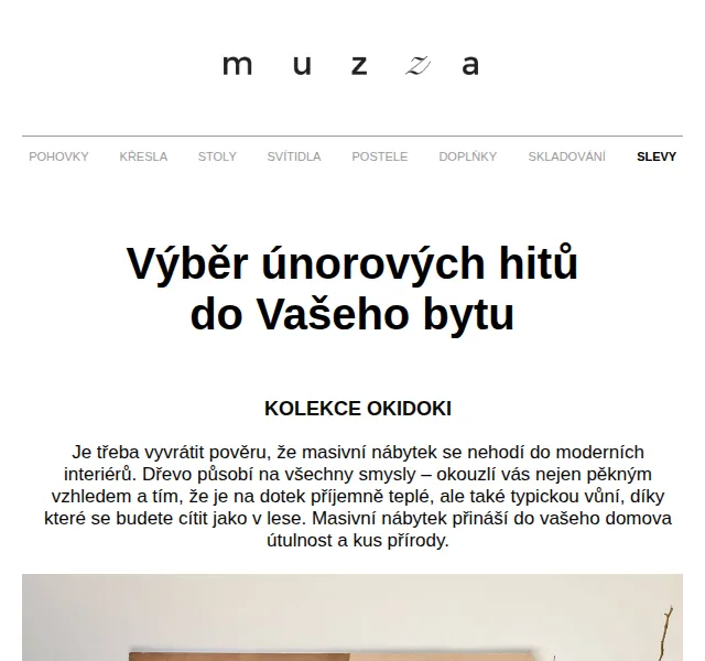 MUZZA: Jarní nábytek a dekorace – červen 2026 | Nuslet.cz
