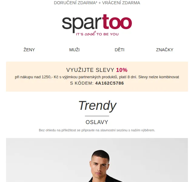 Spartoo.cz: Sleva 10 % a doprava zdarma – boty Nike, Lacoste – červen 2026 | Nuslet.cz
