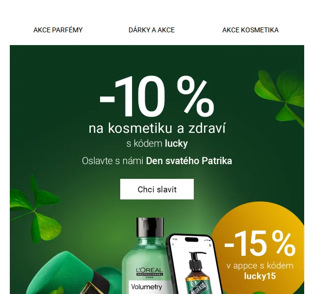 Notino: –10 % na Den sv. Patrika – březen 2026 | Nuslet.cz