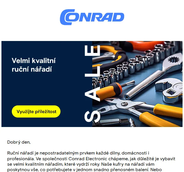 Conrad Electronic: sady ručního nářadí se slevou až 37 % – červen 2026 | Nuslet.cz