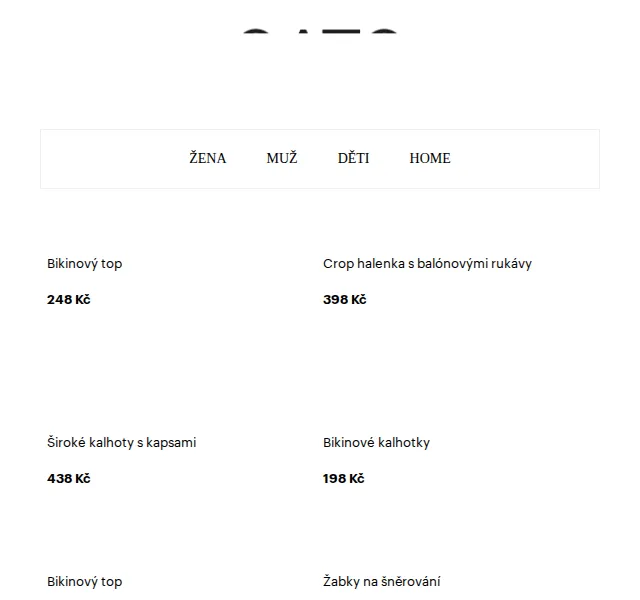 Gate.shop: Letní móda od 98 Kč – červen 2026 | Nuslet.cz