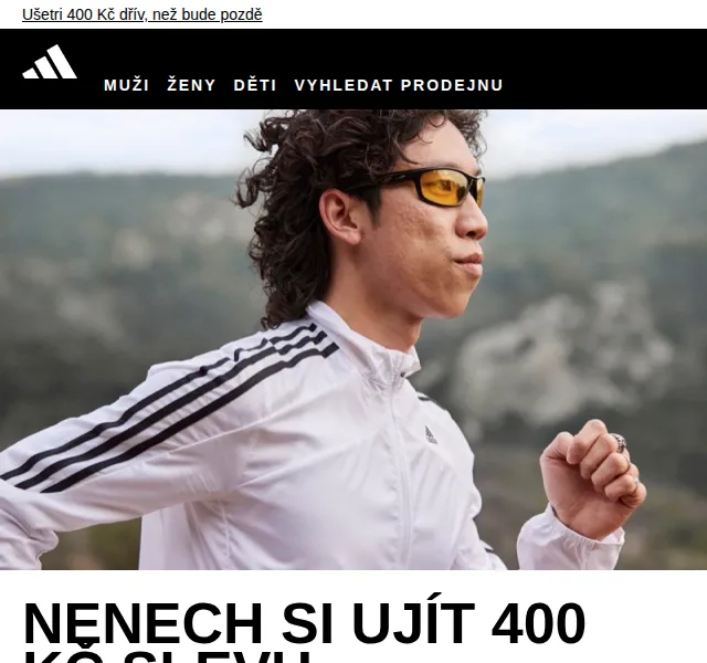 Adidas: Ušetři 400 Kč – červenec 2026 | Nuslet.cz