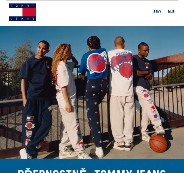Tommy Hilfiger: Kolekce Tommy Jeans & NBA – červen 2026 | Nuslet.cz