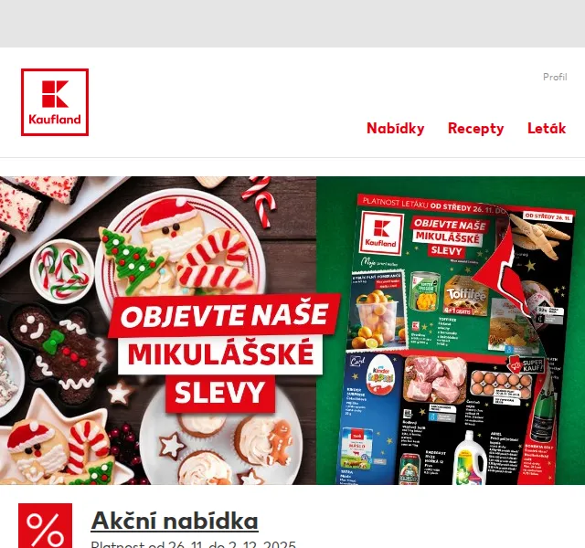 Kaufland: Mikulášské slevy – červen 2026 | Nuslet.cz