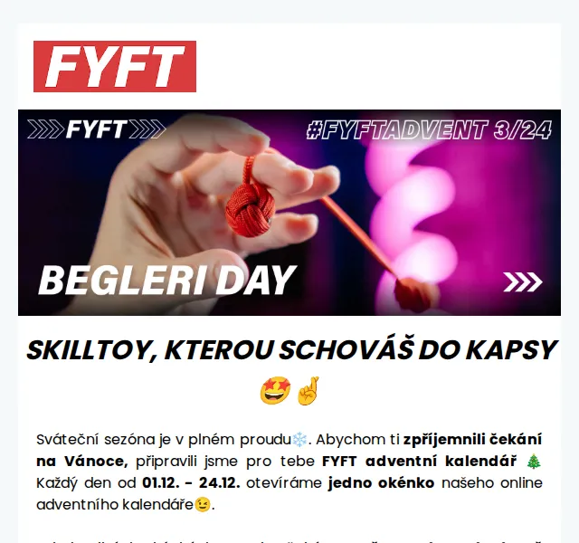 Zuzka | FYFT.cz: Begleri 5 % sleva – červen 2026 | Nuslet.cz