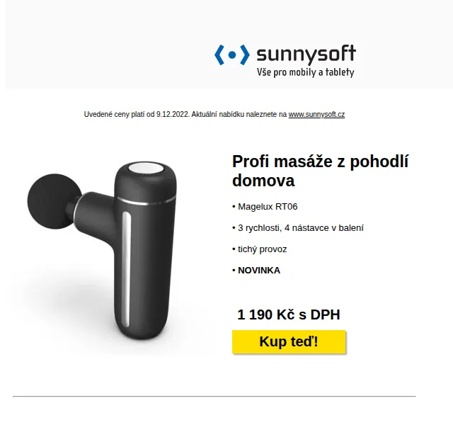 Sunnysoft: Masáže, Xiaomi a XPPen – červen 2026 | Nuslet.cz