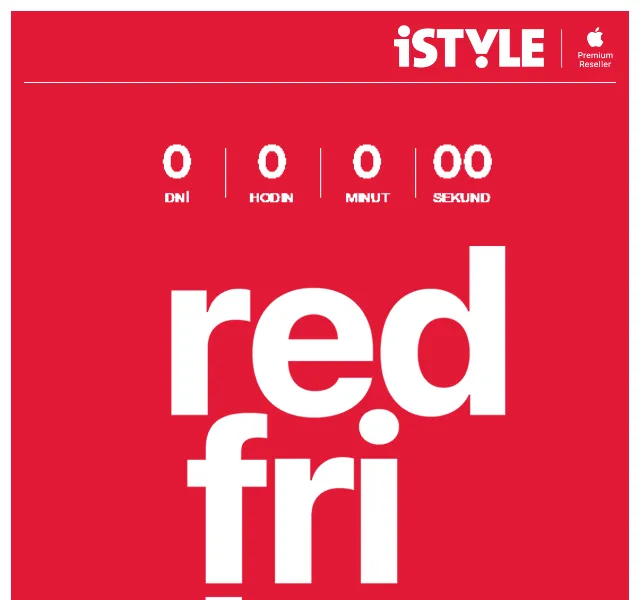 iSTYLE: Red Friday slevy na Mac, iPhone a Apple Watch – červen 2026 | Nuslet.cz