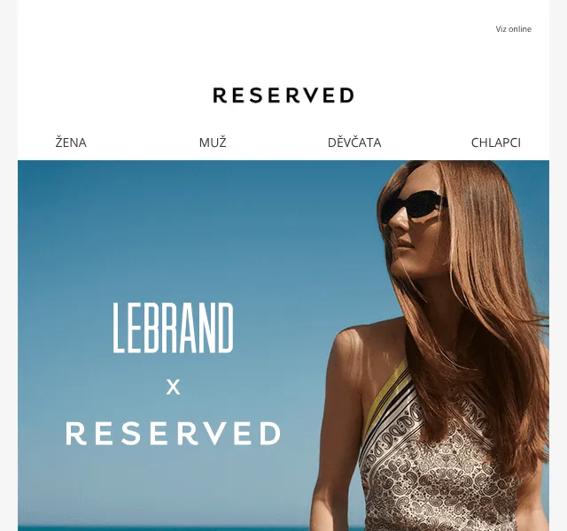 RESERVED: Letní kolekce LEBRAND x RESERVED – květen 2026