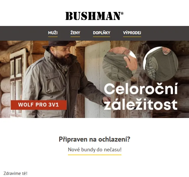 BUSHMAN: Nové zimní bundy NANSEN, AMARUK, AUDREY – červen 2026 | Nuslet.cz