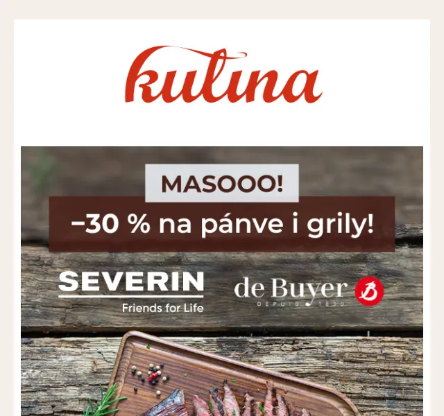 KULINA.cz: Sleva 30 % na de Buyer a Severin – červen 2026 | Nuslet.cz