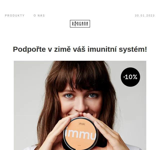 RINGANA: -10 % na CAPS immu – červen 2026 | Nuslet.cz