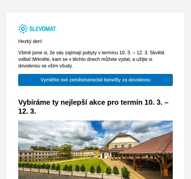 Slevomat: Pobyty v ČR i Polsku od 1 900 Kč – březen 2026 | Nuslet.cz