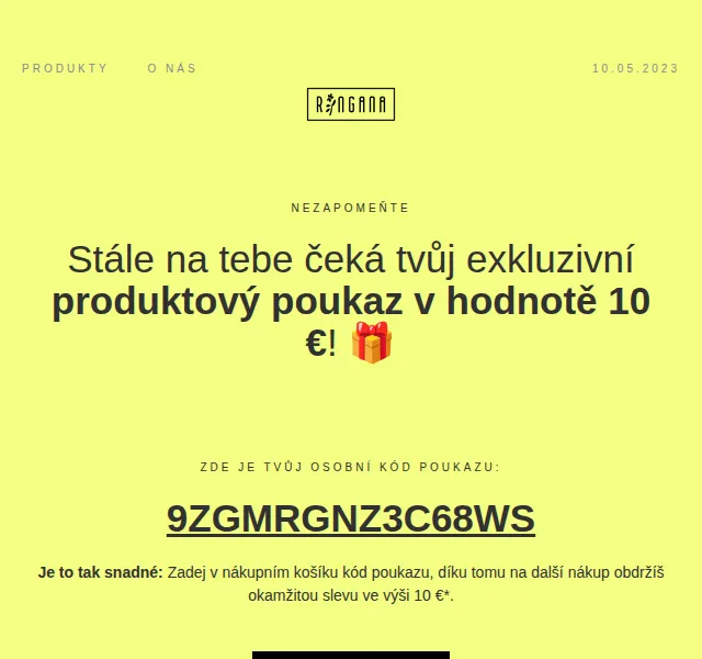 RINGANA: Sleva 15 % na FRESH creams a séra – červen 2026 | Nuslet.cz