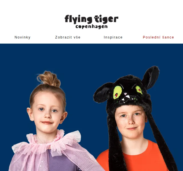 Flying Tiger Copenhagen: Halloweenské kostýmy a doplňky – červen 2026 | Nuslet.cz