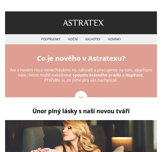Astratex.cz: Valentýnské prádlo a nová kolekce – únor 2026 | Nuslet.cz