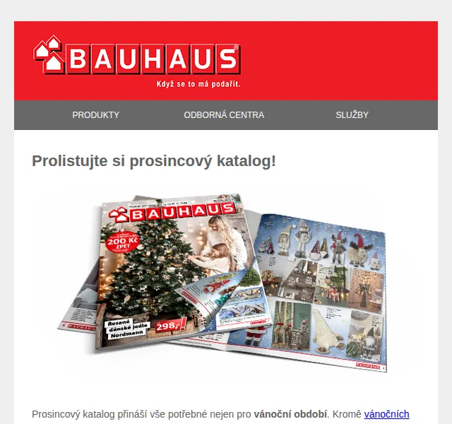BAUHAUS: Prosincový katalog s dárky a Vánocemi – červen 2026 | Nuslet.cz