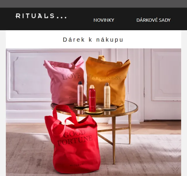 Rituals: Exkluzivní dárek zdarma k nákupu nad 1 500 Kč – červen 2026 | Nuslet.cz
