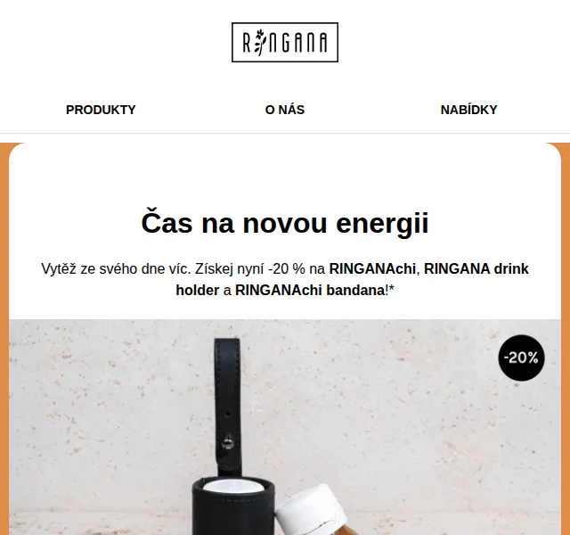 RINGANA: -20 % na RINGANAchi & Essentials – duben 2026