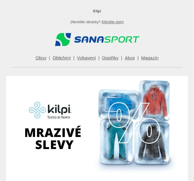 Sanasport: Výprodej Kilpi startuje – červen 2026 | Nuslet.cz