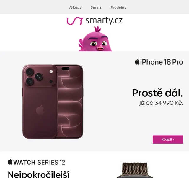 Smarty.cz: iPhone 18 Pro a Apple Watch Series 12