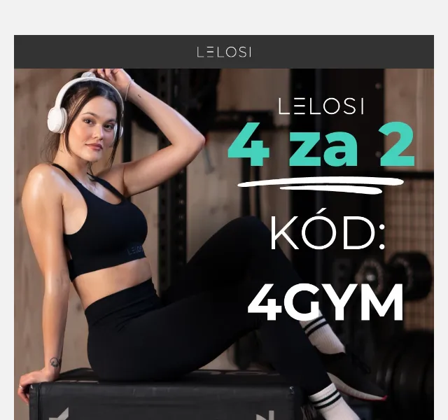 LELOSI: 4 za 2 na Move kolekci Back to Gym – červen 2026 | Nuslet.cz