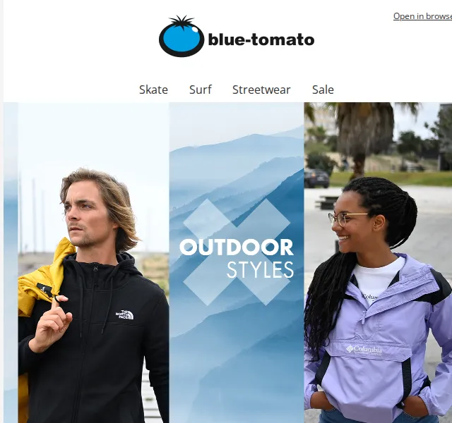 BLUE TOMATO: Outdoor kolekce – červen 2026 | Nuslet.cz