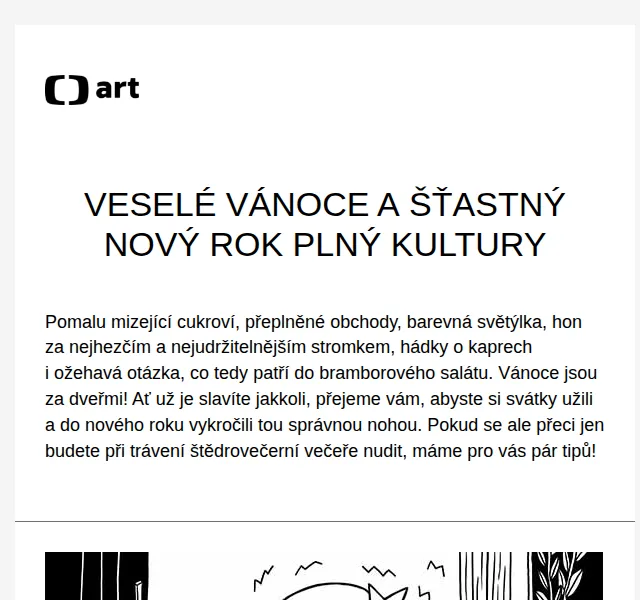 Web ČT art: Vánoční tipy na kulturu – prosinec 2022 | Nuslet.cz