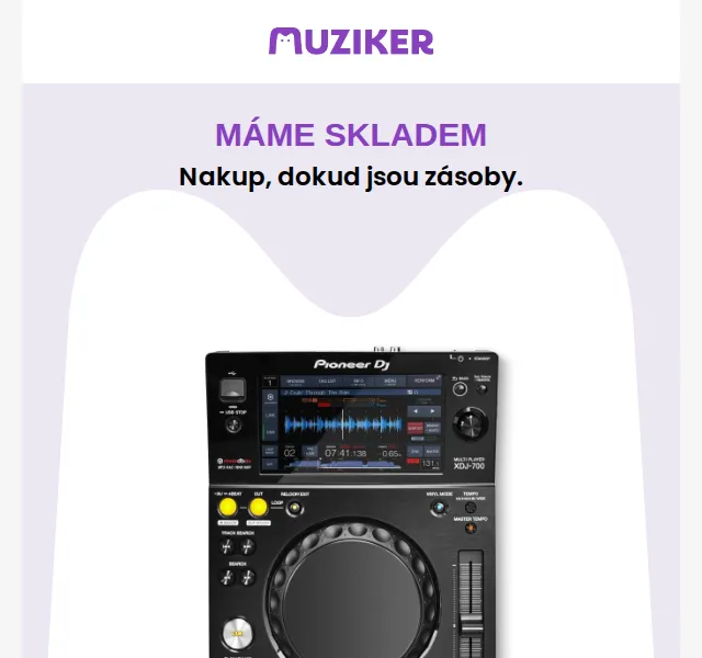 Muziker: Pioneer DJ XDJ-700 – 19 890 Kč – červen 2026 | Nuslet.cz