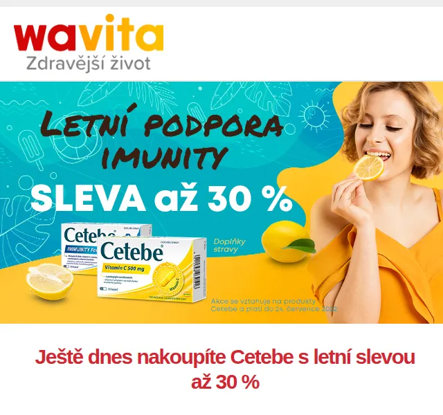 Wavita: sleva až 30 % na Cetebe – červen 2026 | Nuslet.cz