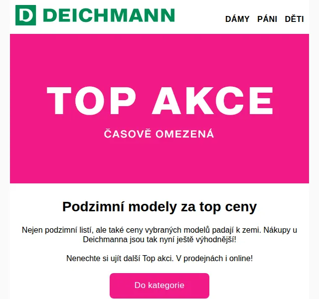 DEICHMANN: Podzimní Top akce – březen 2026 | Nuslet.cz