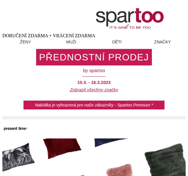 Spartoo: Sleva až -50% na Moony Mood, Catimini, Emporio Armani – červen 2026 | Nuslet.cz