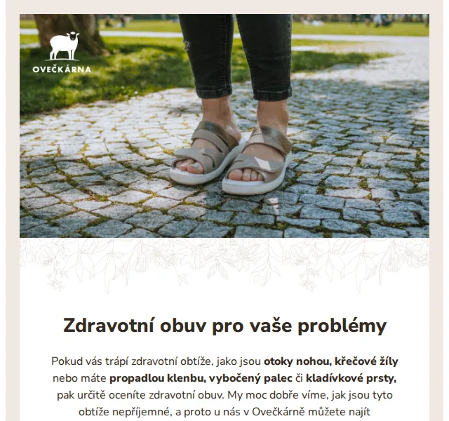 Ovečkárna: Zdravotní obuv od 549 Kč – červen 2026 | Nuslet.cz