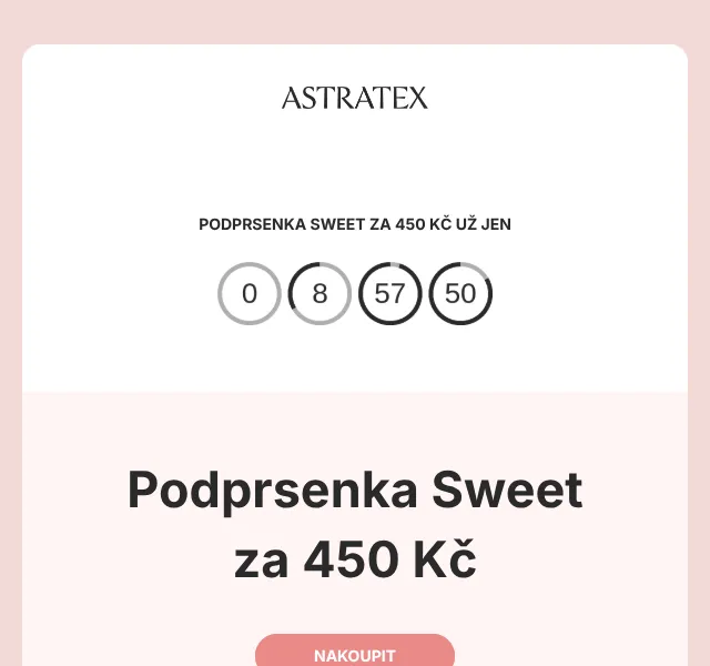 Astratex: Narozeninová sleva 26 % – říjen 2026