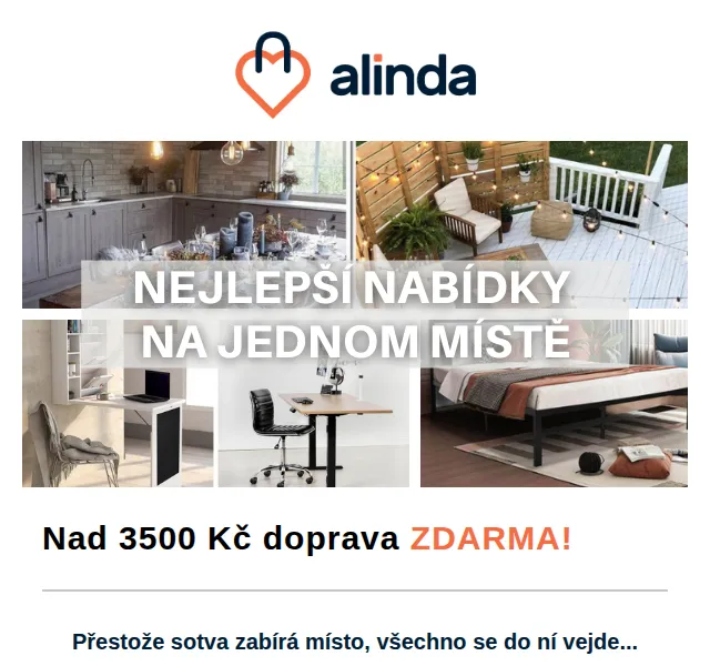Alinda: Výsuvná skříň a úložné regály – červen 2026 | Nuslet.cz