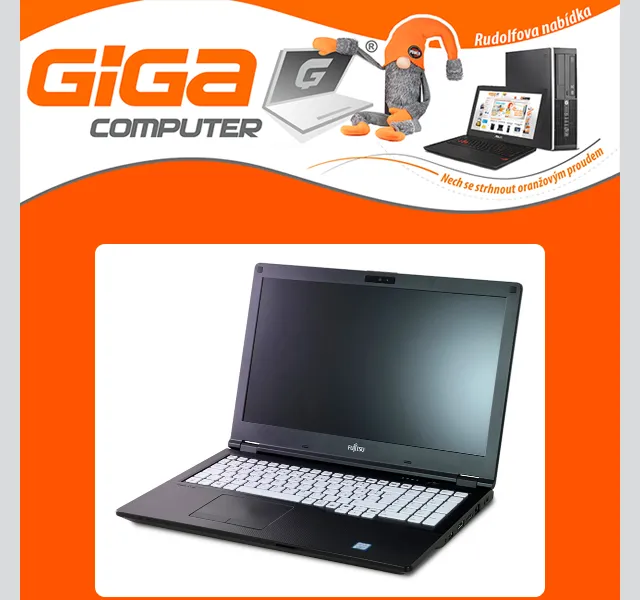 GIGACOMPUTER: Fujitsu LifeBook E559 6 990 Kč – srpen 2026