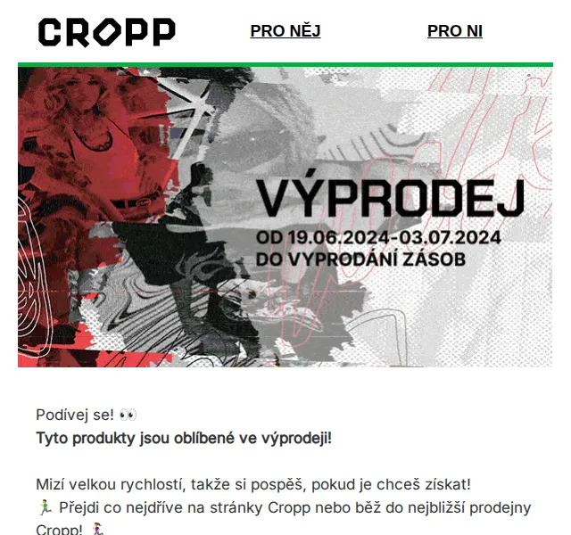 Cropp: Letní výprodej – červen 2026 | Nuslet.cz