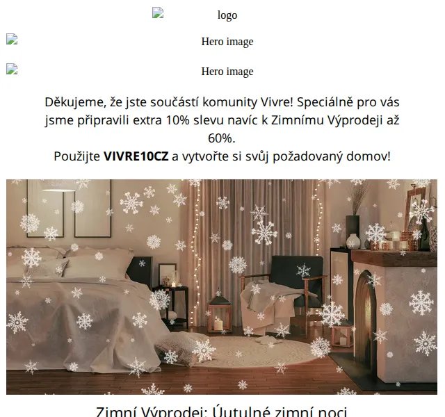 Vivre: Zimní Výprodej až -60 % + extra 10 % – červen 2026 | Nuslet.cz