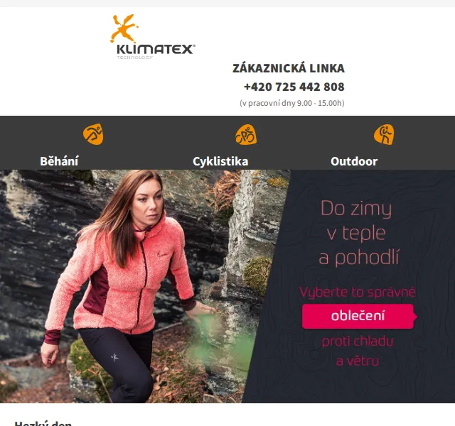 KLIMATEX: Zimní výprodej termoprádla a mikin – červen 2026 | Nuslet.cz