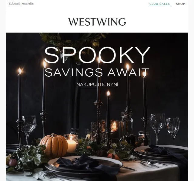 Westwing: Halloweenské slevy až -85 % – červen 2026 | Nuslet.cz
