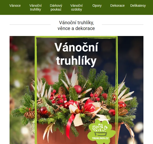 Truhlíkov.cz: Vánoční truhlíky, věnce a dekorace – červen 2026 | Nuslet.cz