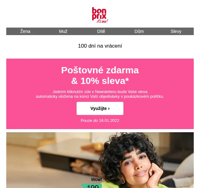 bonprix: 10% sleva a poštovné zdarma – červen 2026 | Nuslet.cz