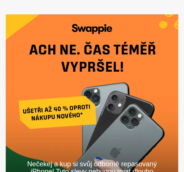 Swappie: Repasované iPhony až 40 % – říjen 2026 | Nuslet.cz