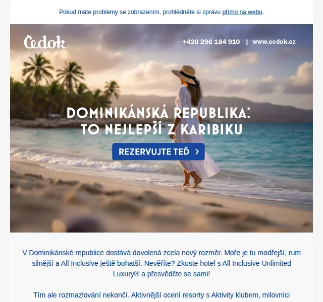 Čedok: Dominikána od 30 990 Kč – červen 2026 | Nuslet.cz