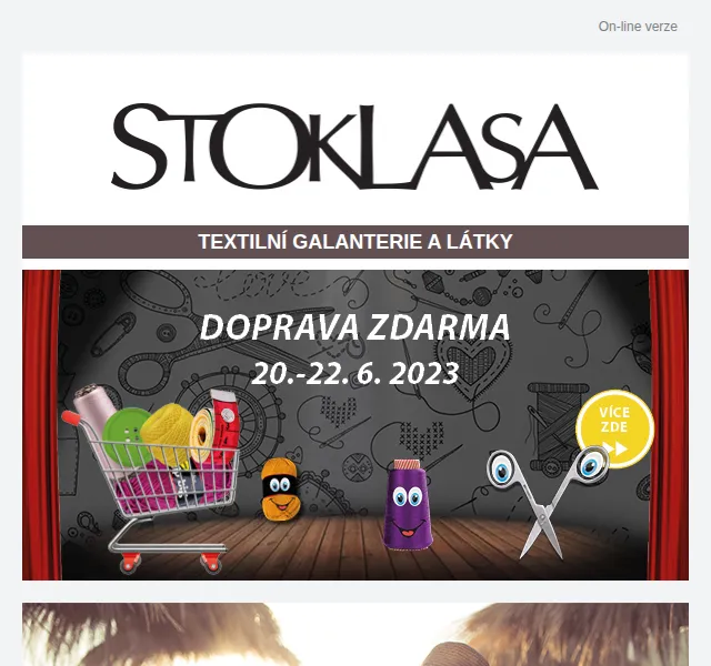 Stoklasa: dny dopravy zdarma a slevy až 40 % – červen 2023 | Nuslet.cz
