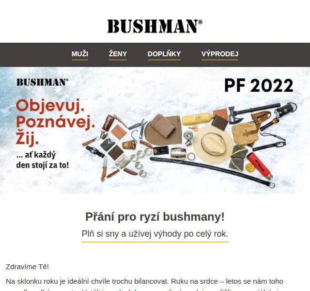 BUSHMAN: Zimní výprodej se slevami až 51 % – červen 2026 | Nuslet.cz